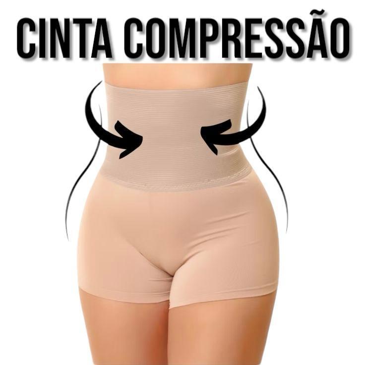 Short Modelador Cinta Compressão Segunda Pele Red