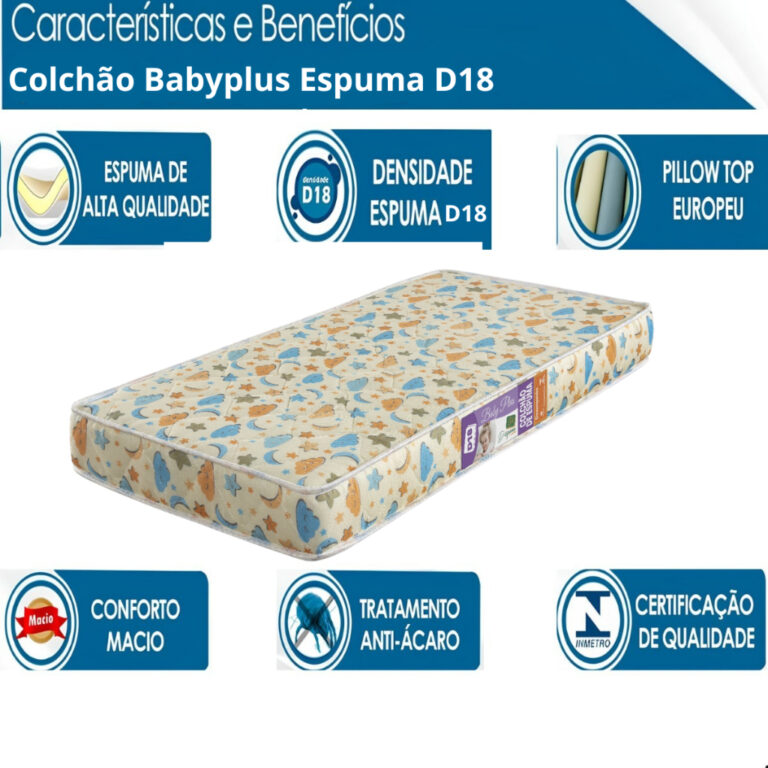 Colchão Para Berço Americano Impermeável D18 In