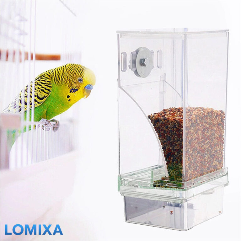 Alimentador Automático de Pássaros Acrílico com