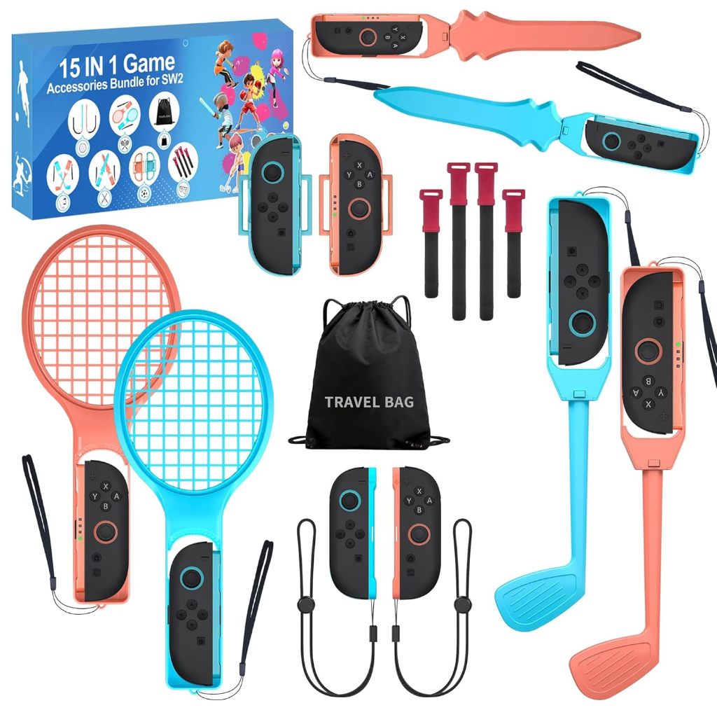 Kit de acessórios domésticos 15 em 1 Switch 2 Jogos esportivosO Switch de primeira geração é incompa