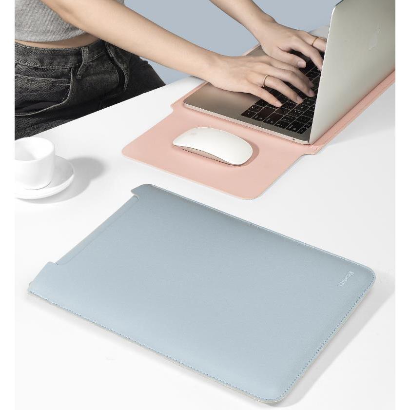 Capa Protetora Para Laptop De Couro PU Macbook 15-16 Bolsa Polegadas Capa Para Notebook Stand Macia