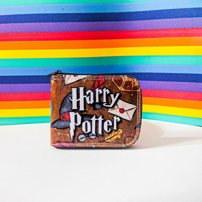 Carteira Harry Potter com zíper Qualidade Premium
