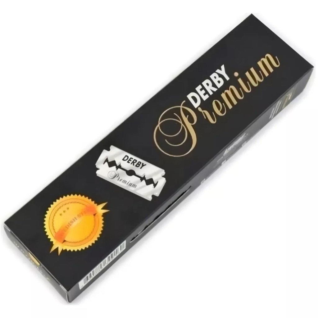 Lâmina De Barbear Derby Premium Tubo Caixa Com 100 Lâminas
