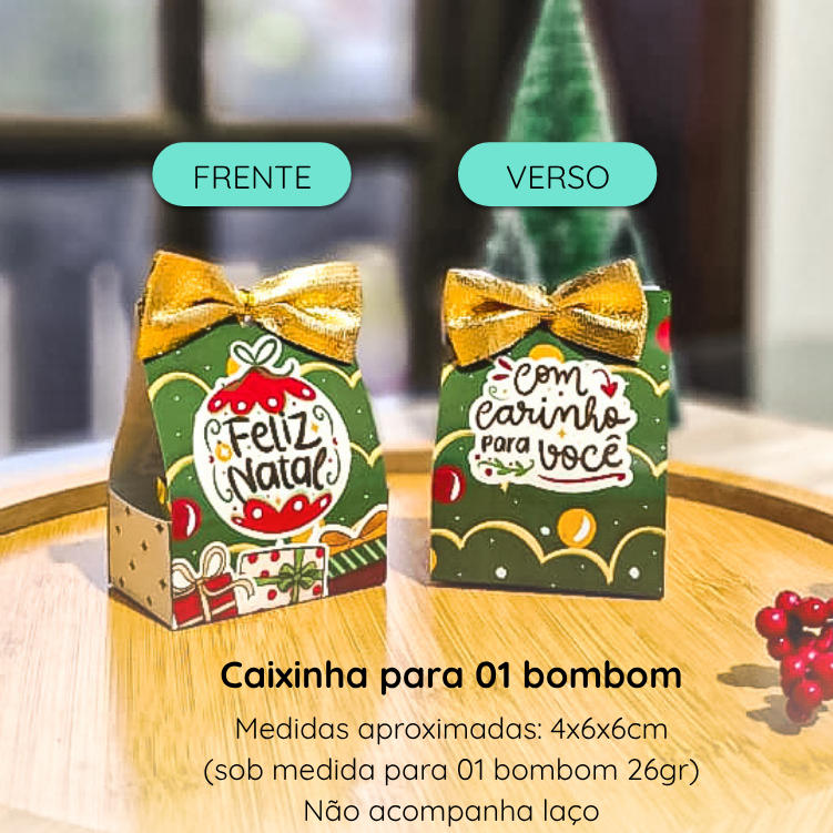 10/20/30 Caixinhas de Natal – Para 01 bombom