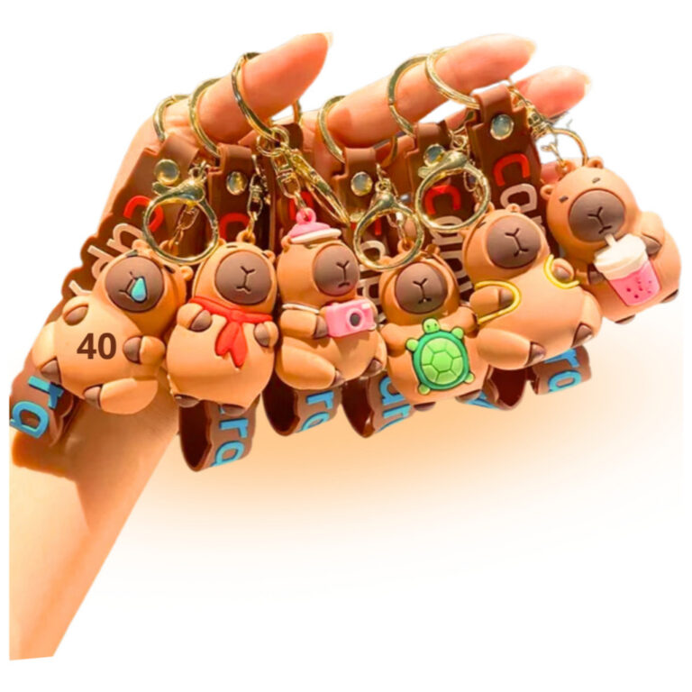 Kit Chaveiro Capivara Emborrachado Kit Capybara Fo