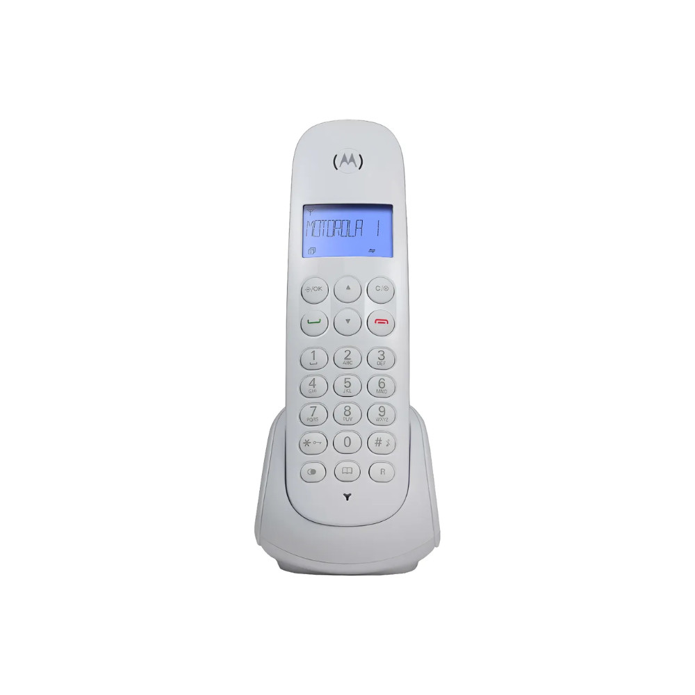 Telefone Sem Fio Motorola MOTO700 Com Tela Iluminada Identificador de Chamada Expansível até 5 ramai