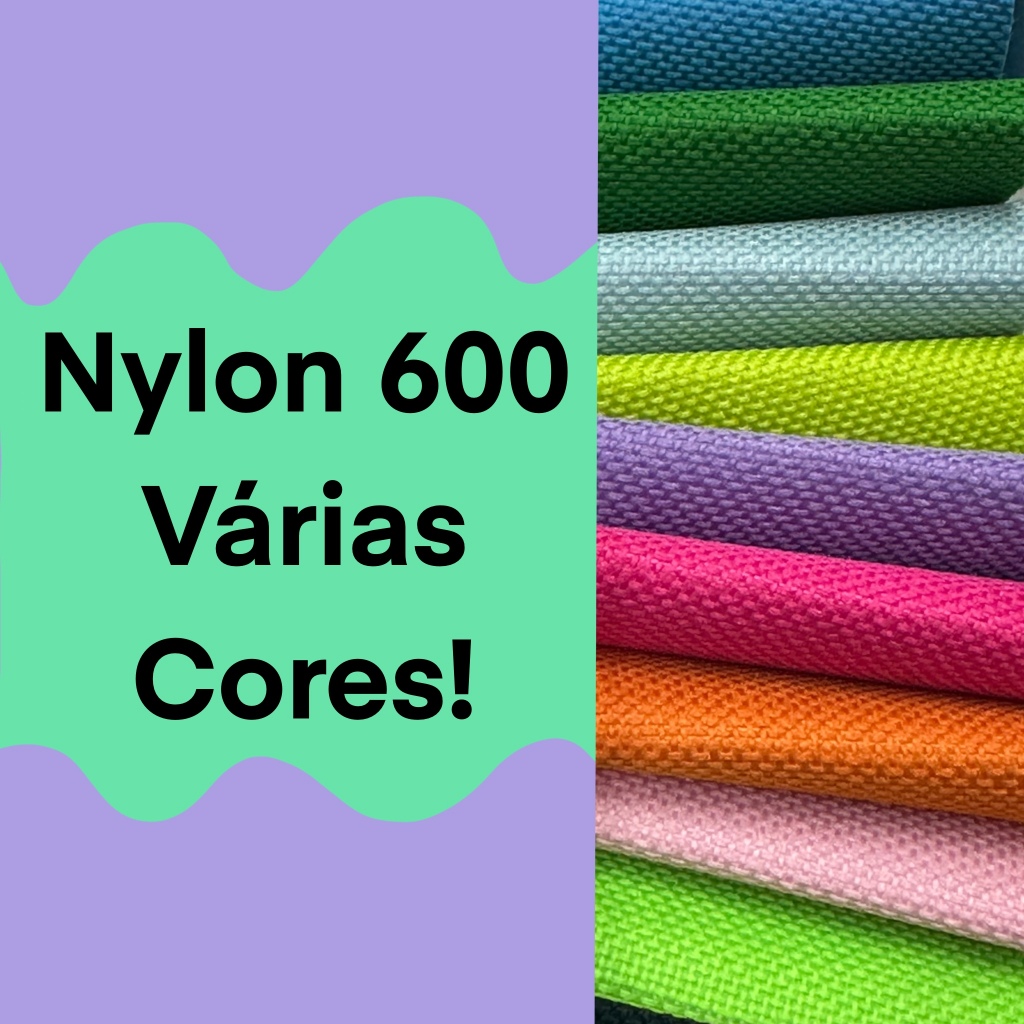 Nylon 600 liso – 50cmX150cm – varias cores – para bolsas e mochilas