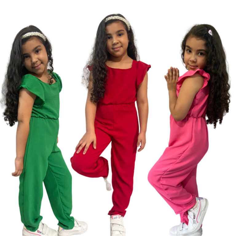 Macacão Infantil Juvenil Natal Ano novo Menina Ma