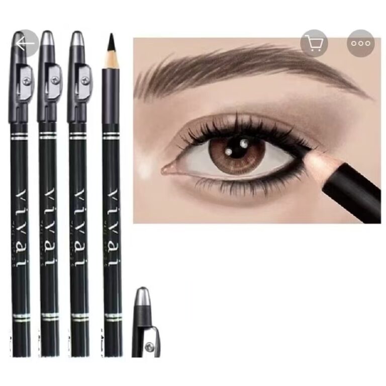 Kit x6 ou x12 Lápis para Olho Preto / Marrom com 