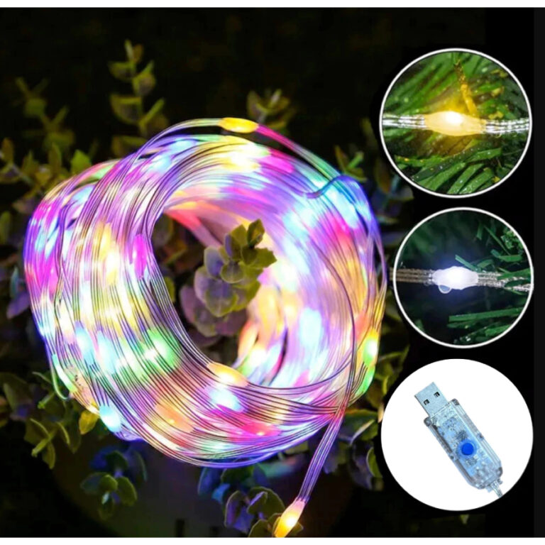 KIT Decoração para árvore de Natal USB RGB luz 