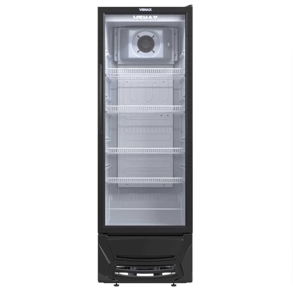 Expositor de Bebidas Venax 300l Vidro Duplo Vv 300 Preta