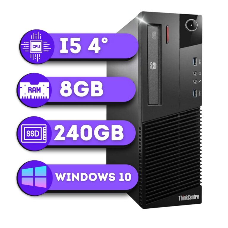 Pc Computador Lenovo Intel I5° 4500 8gb Ssd 240gb