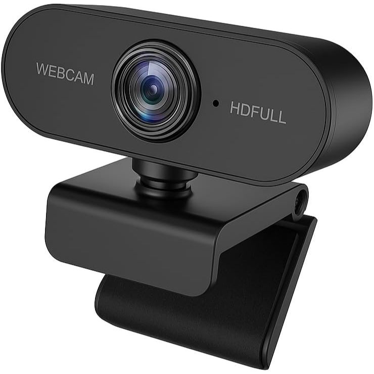 Webcam Camera Full Hd 1080p Plug And Play 360 Grau