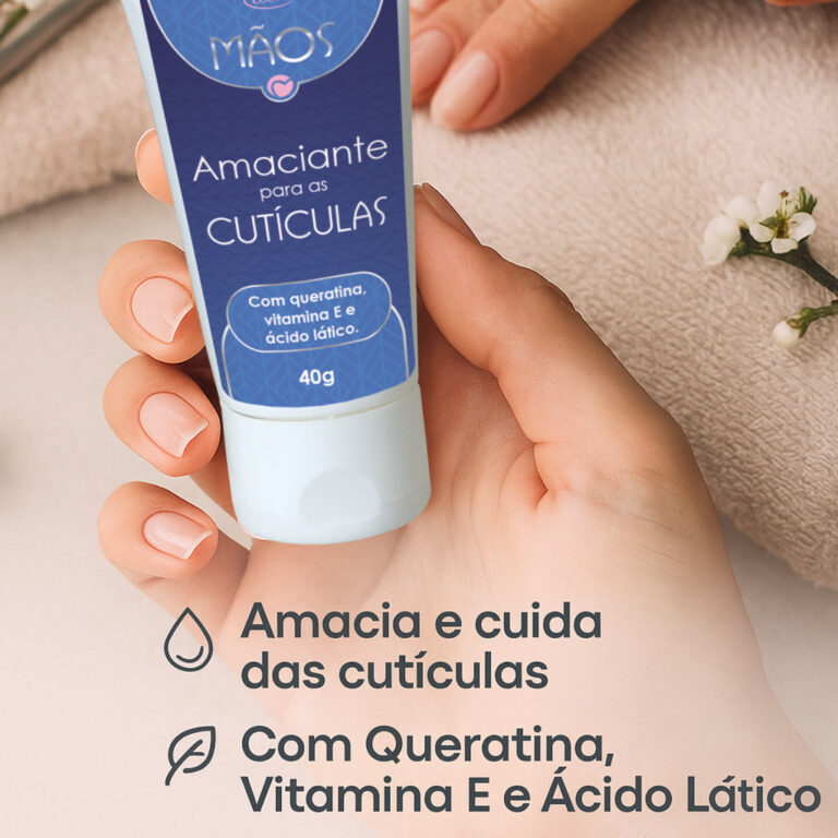Amolecedor de Cutículas com Queratina Vitamina E 