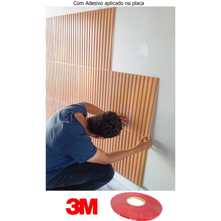 3 m² Kit C/ 12 Placas 3d 51×51 (alto adesivo