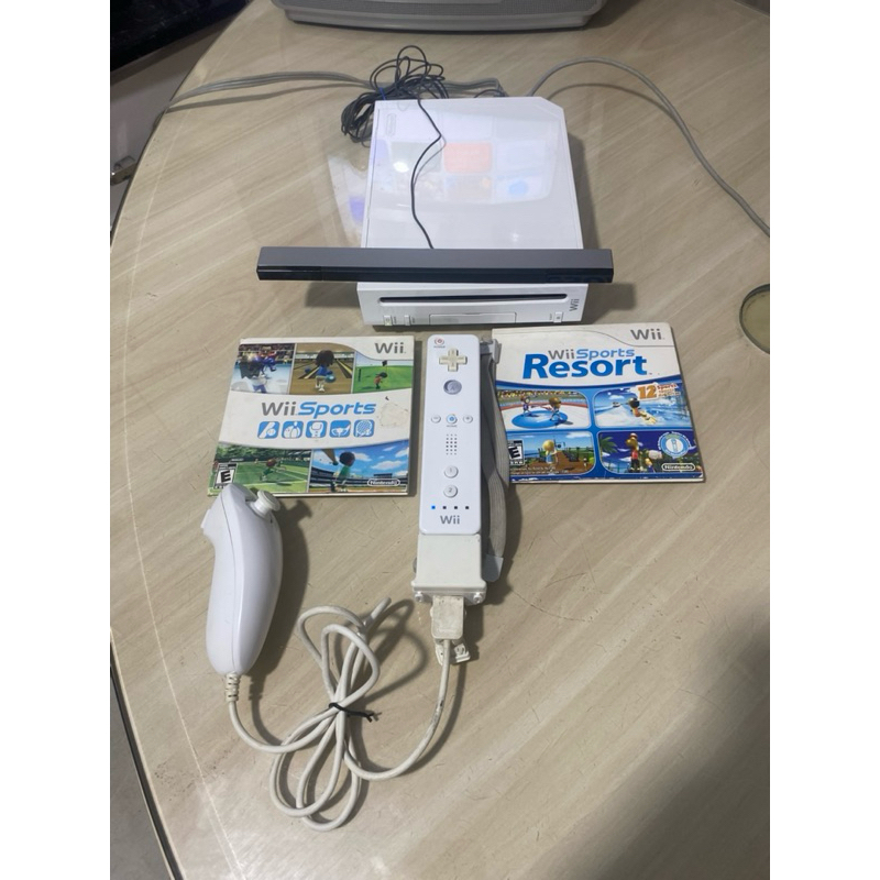 Nintendo Wii Controle Cabos e Jogos