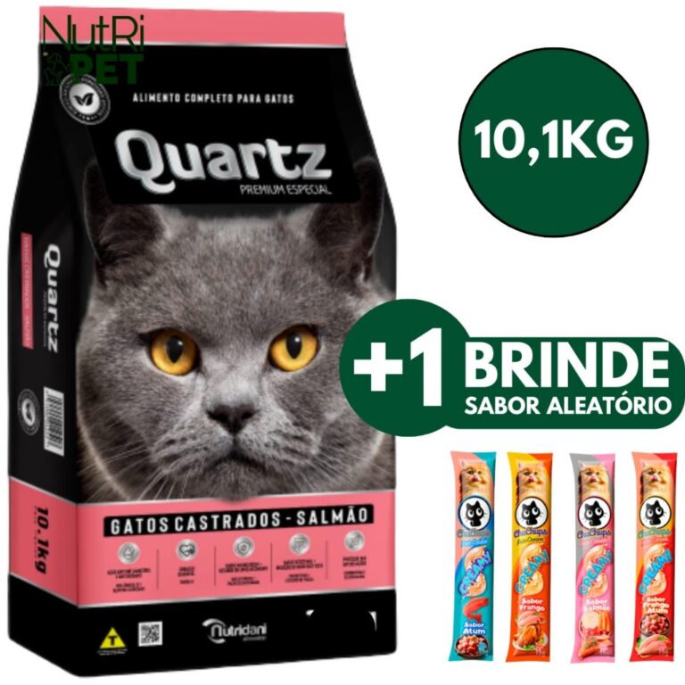 Ração Quartz Gatos Castrados Salmão 10kg