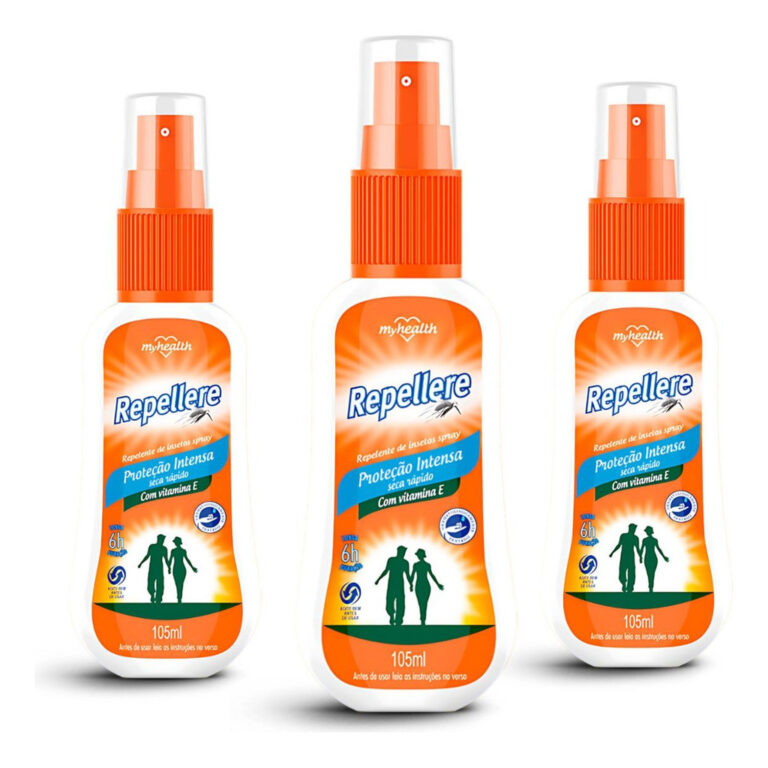 Kit 3 Repelente De Insetos Mosquitos Pump 105ml Re