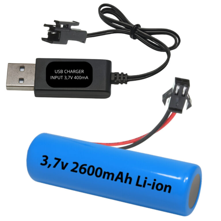 Reposição Kit Bateria Recarregável 3.7V 2600mAh