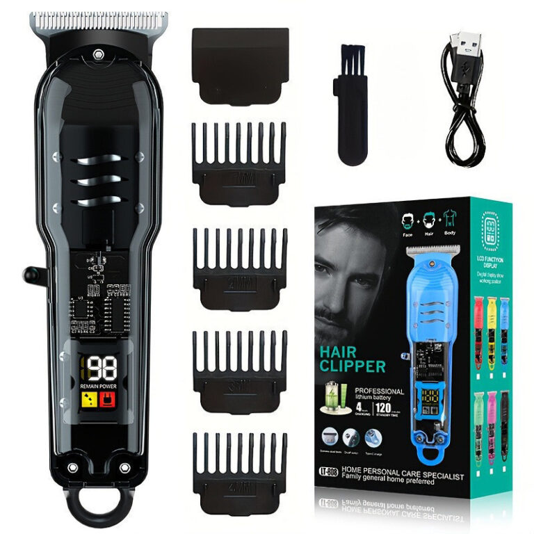 Máquina De Cortar Cabelo Profissional Smart Lcd B