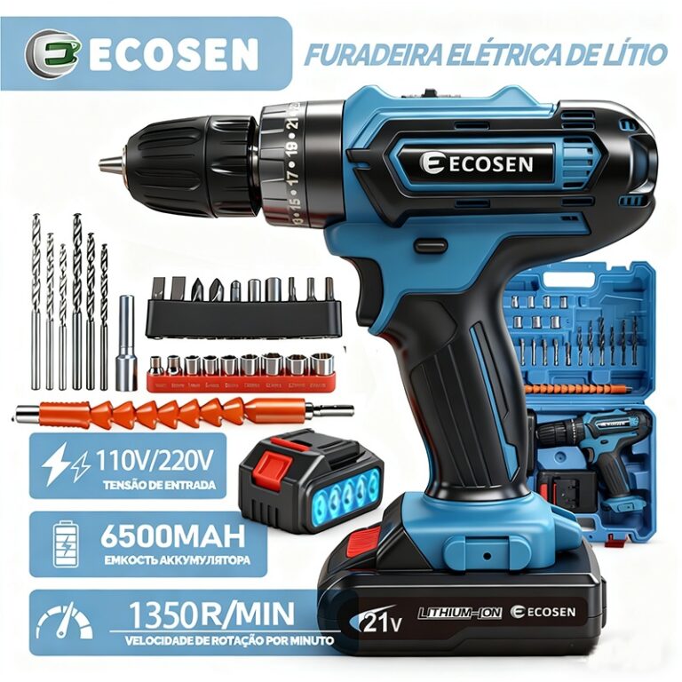 Parafusadeira  Furadeira be lmpacto 2 Baterias