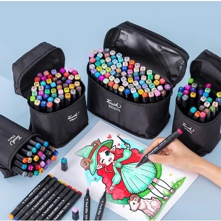 Estojo Bolsa Caneta Marcadores KIT 12/24/36/48/60 