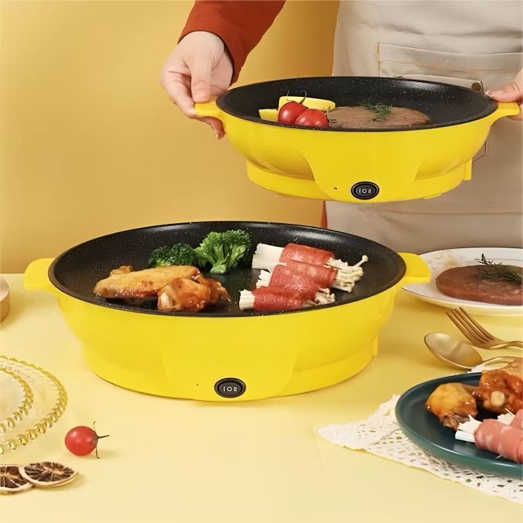 Chapa Elétrica Frigideira Antiaderente Grill Mult