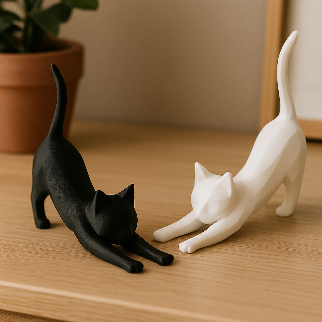 Gatos Decorativos Minimalistas Escultura Decoração Moderna Quarto Sala Presentes Felino Elegante