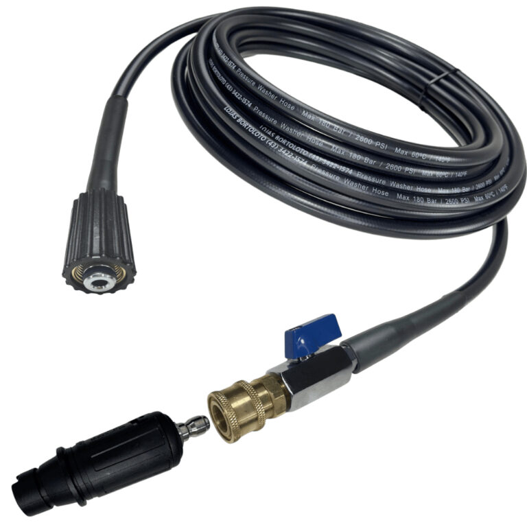 Bico Curto com Mangueira de Engate Rápido e Regis