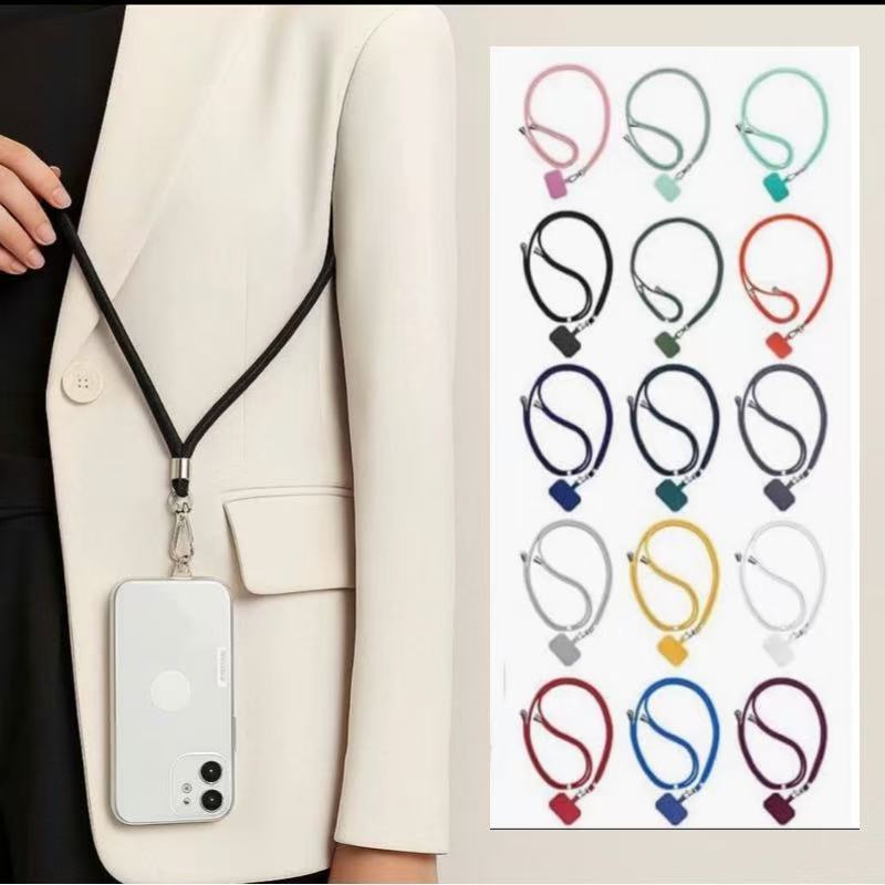 Cordão De Pescoço Ajustável para Celular – Alças a  Com Suporte Transparente e Tecido