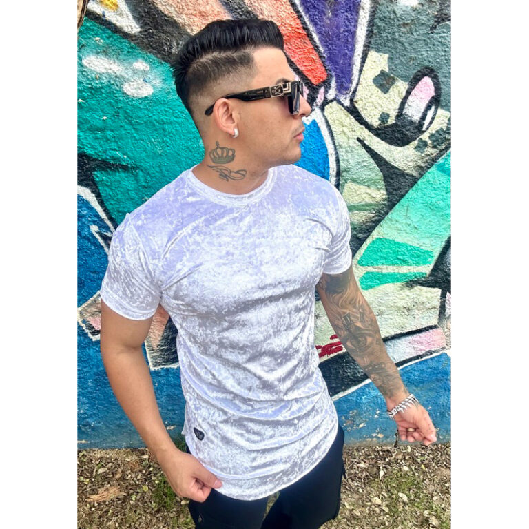 Camiseta Veludo Longline Slim