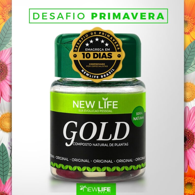 New Life Gold Vitamina em Cápsulas Gengibre Bem E