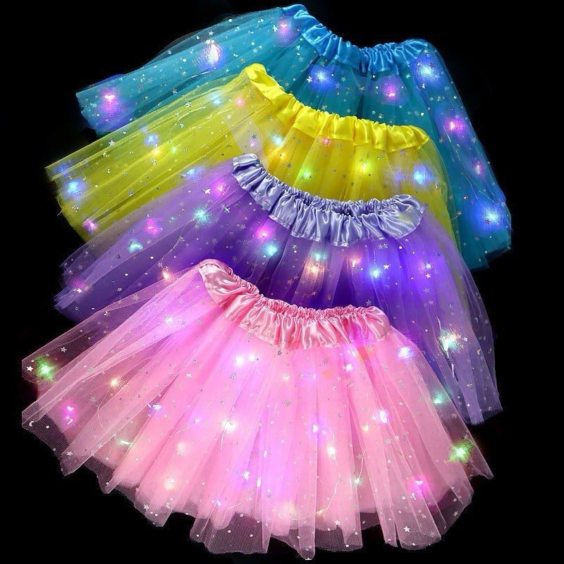 Promoção Saia de tule com leds 30 cm