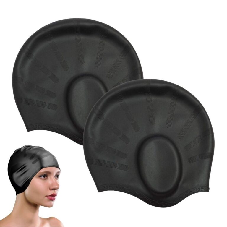 Kit 2 Touca De Natação Hidroginástica Silicone 