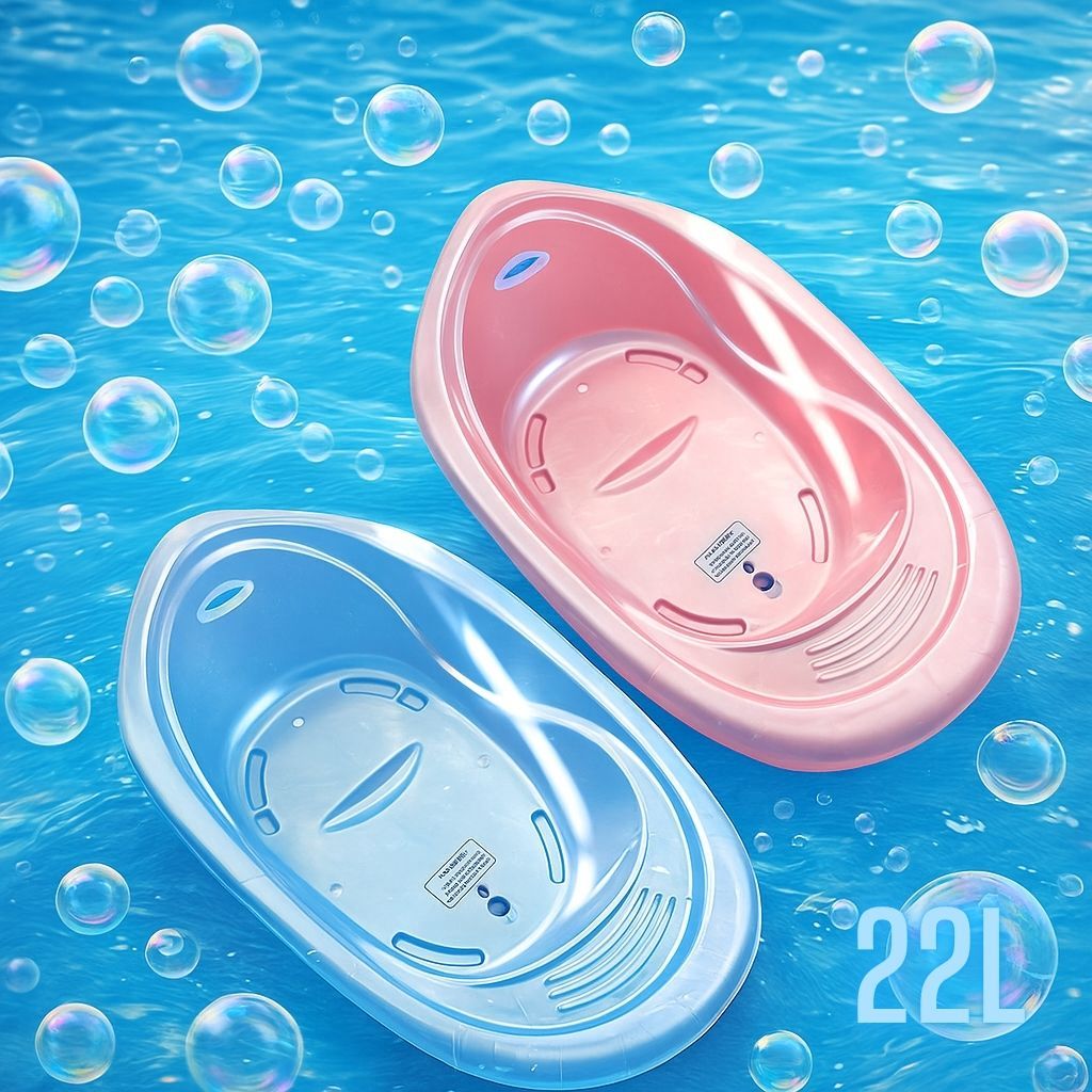 Banheira para Bebê Com Design Anatômico Resistente 22L Menino e Menina Conforto e Segurança