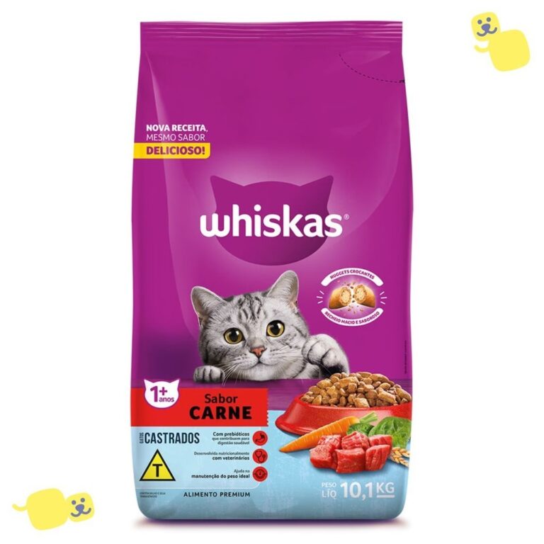 Ração Whiskas 10Kg Ração Gato Castrado Adulto 