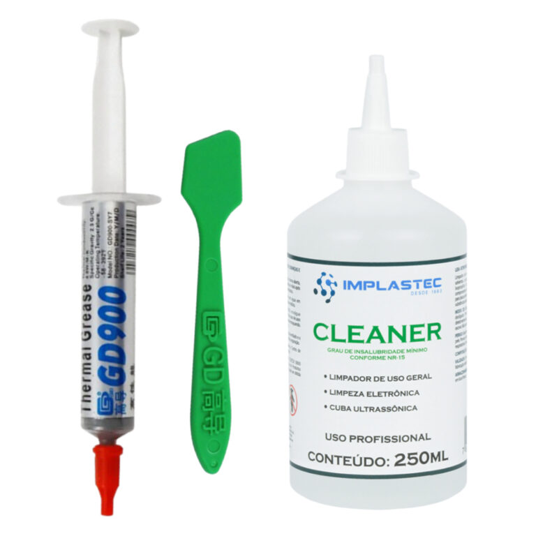 Pasta Térmica GD900 + Raspador Aplicador + Cleane
