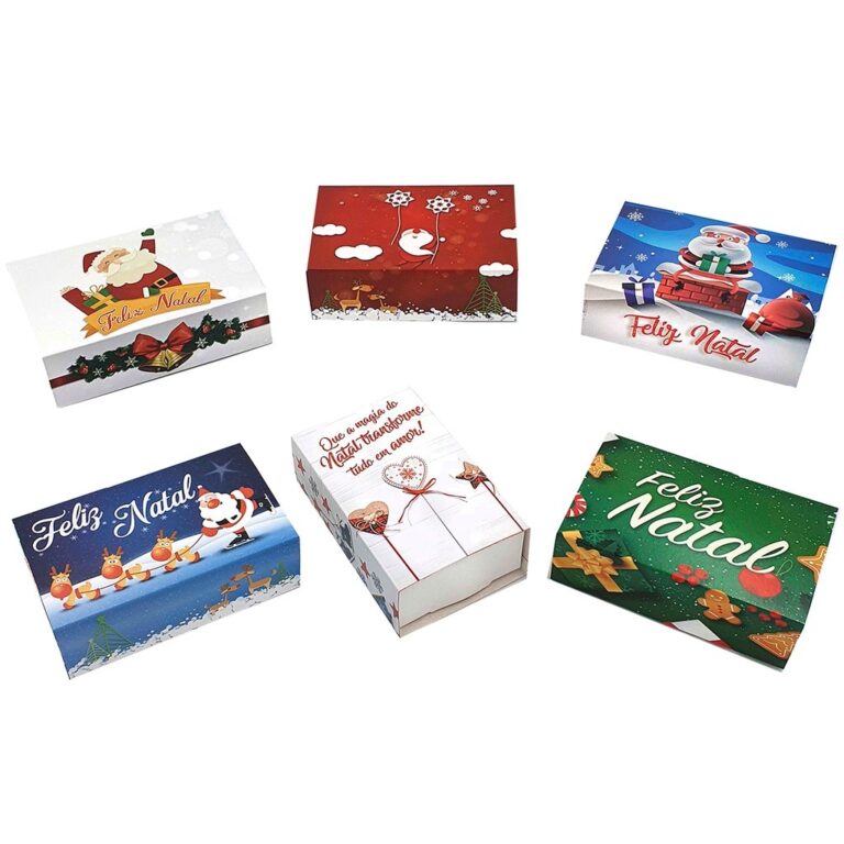 10 Caixas Especial De Natal Para 06 Doces, Trufas,