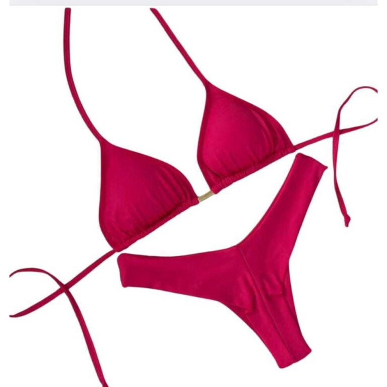 Biquíni Cortininha Asa Delta Com Bojo Removível 