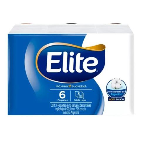 Lenços de Papel Elite com Extrato de Algodão  M�