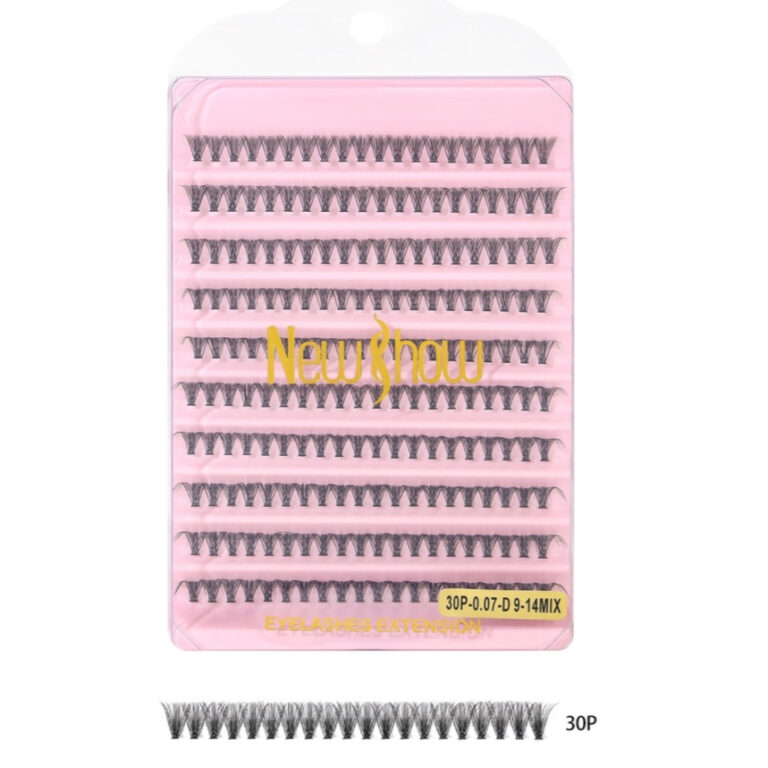 New Show KIT 200 Cílios Tufos Sem Nó 10P/20P30P/