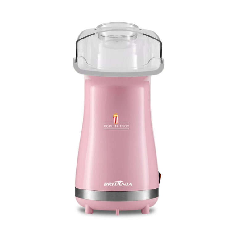 Pipoqueira Rosa Britânia Poplite Inox Sem Óleo B