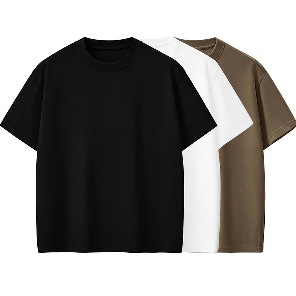 Kit 2 Camiseta Oversized P ao G3 Masculina Estilo StreetWear Premium