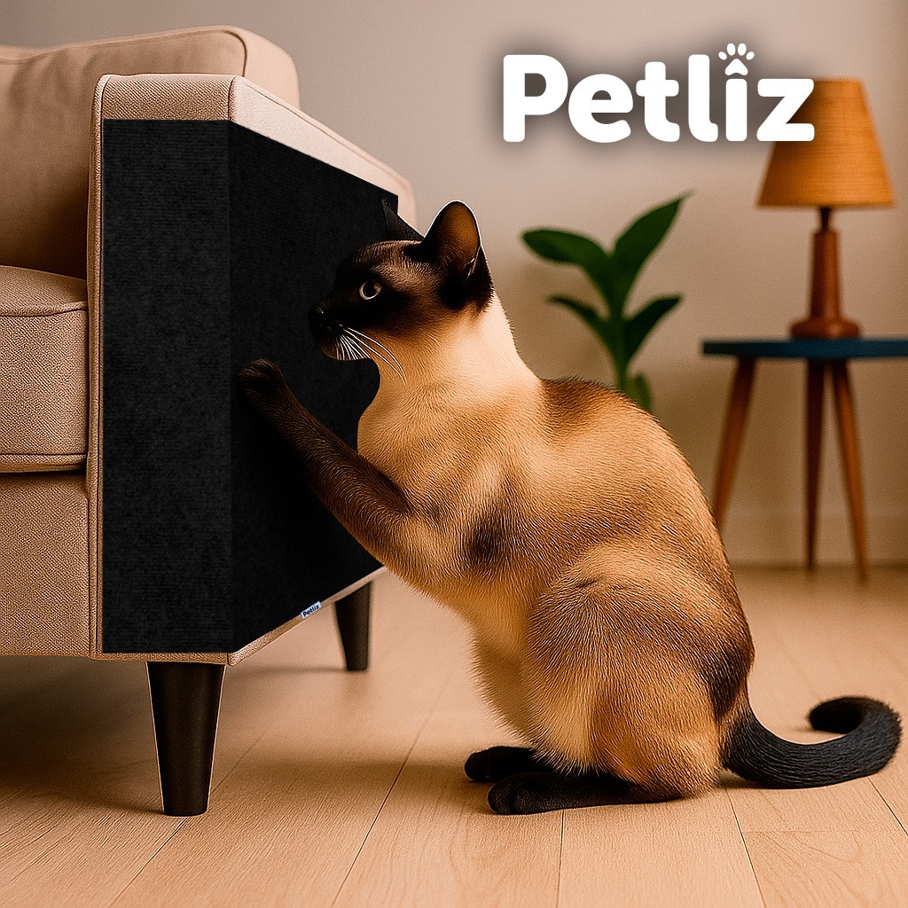 Arranhador Adesivo para Gato Protetor para Sofá Porta  Parede Cama Box – Carpete Premium – Petliz
