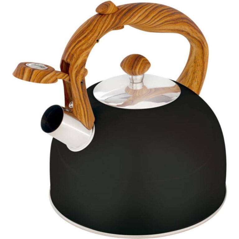 Chaleira Wood Mor 2,5 Litros Cabo Amadeirado Preta