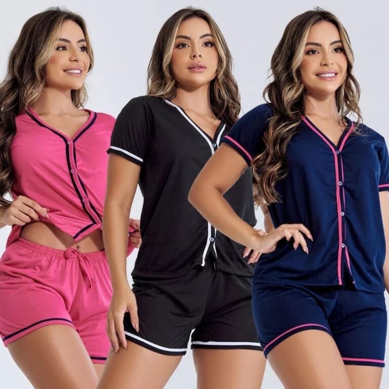 Promoção Pijama Curto Em Malha Blogueirinha Shor