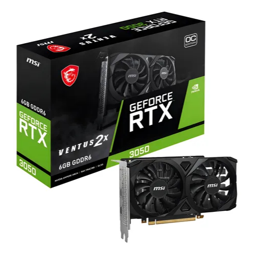 Placa de Vídeo MSI GeForce RTX 3050 Ventus 2X OC 