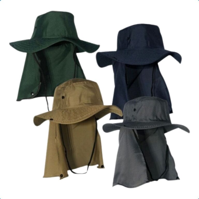 Chapéu com Protetor de Pescoço e Aba Larga  Prot