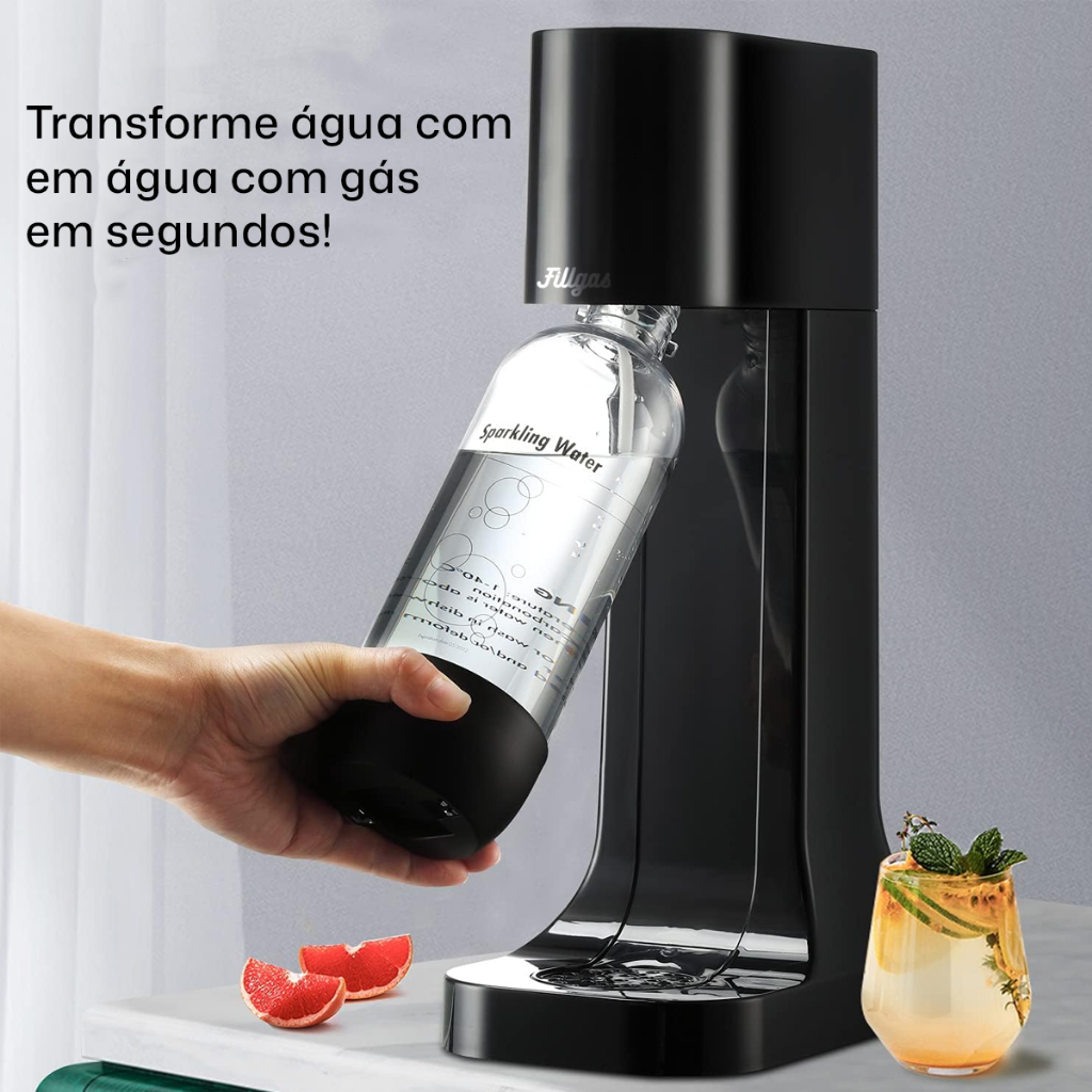 Máquina de Água com Gás Gaseificar Cilindro Co2 Fazer Gaseificada Refrigerante Fillgas 60L