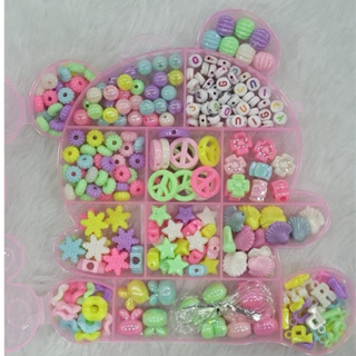 Kit Infantil De Miçangas Para Pulseiras + Silicon